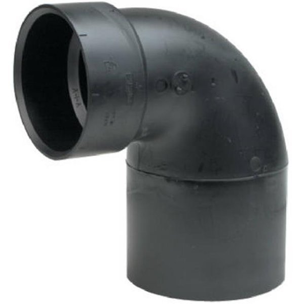 Mueller Industries 53105 ABS & DWV Closet Bend; Hub x Short Spigot - 4 x 3 in, B & K, Mfr#: 307819